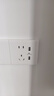 罗格朗（LEGRAND）开关插座 简悦系列陶瓷白色 86型墙壁插座 10A五孔带双USB插座 实拍图
