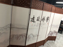 欧美人屏风隔断客厅遮挡风水实木玄关酒店办公室移动折叠屏风 4扇起拍 单扇50*180单面图案W 实拍图