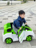 贝得龙儿童电动车可坐人1-3岁小孩玩具遥控汽车宝宝可驾驶婴幼儿电瓶车 荧光绿：双驱遥控推把+双12V电瓶 晒单实拍图