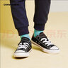 匡威（Converse）童鞋儿童低帮帆布鞋春季男女童全明星新品经典款软底魔术贴帆布鞋 黑色[经典款新版】 偏大选小一码 31 【建议脚长20cm】 实拍图