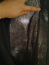 百图betu女装2024夏季新款T恤宽松版型圆领字母印花短袖T恤女2403T34 黑色 S 晒单实拍图