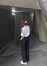 迪伽达美式高街潮流裤子男夏秋季潮牌垂坠感直筒宽松阔腿黑色休闲西长裤 SYCFS-Y03黑色 XL 实拍图