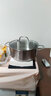 Momscook慕厨（Momscook）不锈钢火锅锅复底304平底双耳煎锅具电磁炉通用 22×9cm火锅-VC2209GL 实拍图