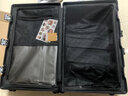 大嘴猴（paul frank）铝框拉杆箱大容量行李箱加厚旅行箱轻音万向轮出差皮箱抗压密码箱 尊贵黑/加大坚固铝框抑菌款 26英寸 实拍图