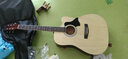 雅萨特奥（YASATEAO)单板民谣41寸吉他初学者木吉他学生新手入门练习亮光吉他六弦乐器 41寸【镶边】原木+大礼包 实拍图