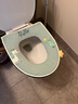 科缦 四季拉链式马桶坐垫通用坐便套家用防水马桶圈垫座便套大马桶垫 常规通用-绿色小鹿-拉链款 实拍图