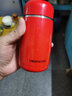 希诺（heenoor）保温杯女士可爱迷你便携花茶杯学生儿童水杯创意大肚潮流实用杯子 西洋红-300ml【升级新款】礼盒装 实拍图