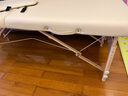 Mt拉菲折叠按摩床美容床便携拉伸床按摩美容中医针灸床家用推拿床 拉菲184*71cm米黄色全套配件新款 实拍图