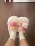 果壳（Gukoo）拖鞋女冬季新款HelloKitty联名可爱毛绒女士居家毛毛拖鞋 HelloKitty毛毛拖鞋 38-39 实拍图