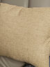 居八佰纯色亚麻沙发抱枕样板房靠垫客厅床头民宿靠枕套现代简约腰枕 卡其色（加厚素色亚麻） 45*45cm抱枕套+枕芯 实拍图