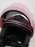 AD新国标电动车头盔男女士四季通用揭面盔冬季保暖防雾电瓶车安全帽夏季双镜防晒夏盔冬天揭面头盔 【粉色】黑茶防雾镜 实拍图