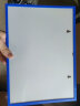 欧唛oumai磁性硬胶套磁吸卡K士a4,a5,文件保护卡套磁力贴磁性展示贴牌仓库标识牌磁性指示牌 A4蓝色（10个装） 实拍图