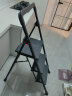 稳耐梯子家用人字梯三步梯1.3米折叠铁梯宽踏板 S403-1CN 实拍图