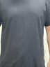 MARKLESS【安心品质】纯棉亲肤T恤男士纯色短袖打底衫5630 深夜黑 3XL 实拍图