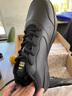 鸿星尔克（ERKE）男鞋2026秋冬皮面防水爸爸鞋软底休闲鞋减震运动鞋子防滑跑步鞋子 黑金3162（革面防水） 45 【送运费险】 实拍图