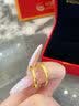 中国黄金（CHINA GOLD）黄金戒指男女足金莫比乌斯托帕石情侣对戒情人节生日礼物送男女友 【共渡爱河情侣对戒】约3.8g+品牌礼盒 实拍图