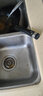 水贞不锈钢水槽双槽加厚拉丝洗菜盆厨房洗碗池洗菜池双盆水池套餐台下 加厚款双槽72*38家庭款 实拍图
