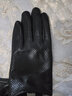 曼琪魅雅真皮手套男薄款女开车骑行短款触屏韩版简约时尚打孔透气羊皮手套 女款黑色【薄款】 L适合手掌偏大女士 实拍图