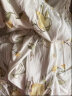 嫚熙（EMXEE）春秋孕妇哺乳款睡衣产后弹力丝麻棉月子服家居服 梨园-两件套（带哺乳口） L 晒单实拍图