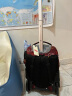 京商（Kyosho）日本初中小学生高年级可爬楼大轮子拉杆书包防水大容量男女旅行箱 棕色小猫 实拍图