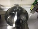皖骄子304不锈钢炒锅无涂层圆底尖底炒锅 五层钢健康燃气凹面电磁炉通用 316材质42cm长柄带侧耳内径 40cm 实拍图