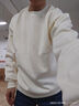 GENIOLAMODE森马集团加绒卫衣男纯色休闲圆领保暖上衣日常百搭衣服男装 实拍图