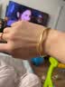 中国黄金（CHINA GOLD）莫比乌斯黄金手镯女足金古法素圈镯子手环饰品生日礼物送女友爱人 【古法无孔】圈号54 约5g 实拍图