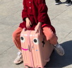 大嘴猴（Paul Frank）儿童行李箱可坐可骑小型密码男童女童可上飞机箱拉杆箱旅行箱皮箱 樱花粉【跨坐承重120斤】轻音轮 20英寸 实拍图