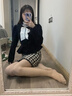 宝娜斯丝袜女连裤袜夏季超薄款丝袜夏天隐形透明菠萝袜长筒打底裤袜连脚 灰6 实拍图
