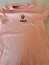 斐乐斐乐官方女装短袖T恤女夏季舒适经典针织短袖小熊t上衣潮流时尚 麦町粉-PK 2XL （180/96A/2XL） 实拍图