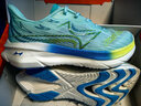 海尔斯跑步鞋竞速马拉松跑鞋733男女夏季新款透气减震运动鞋 733-流影水青 42 实拍图