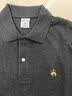 布克兄弟（BrooksBrothers）男士夏季金羊刺绣珠地网眼修身短袖Polo衫 0003-深灰色 L 实拍图