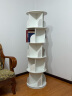 村田稻夫 旋转书架 360度书架落地学生创意置物书柜家用多层书本收纳架 白色5层 晒单实拍图