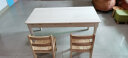 格趣 实木儿童学习桌椅 简约小方桌 儿童学习桌幼儿园实木桌椅宝贝饭桌 120*60*52（单桌） 晒单实拍图