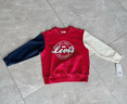 Levi's李维斯儿童装男童加绒卫衣秋冬款洋气拜年服长袖上衣宽松潮衣服 【冬季加绒】大丽花红 120 /60 【建议身高110-116cm】 实拍图