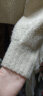 三彩2023冬季新款V领圈圈纱绵羊毛小衫羊毛衫毛衣开衫短款女 浅咖啡 165/88A/L 晒单实拍图