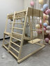 智扣儿童实木攀爬架室内婴儿宝宝滑滑梯秋千家用攀爬组合玩具游戏架子 攀爬架+攀岩墙 原木【配秋千+爬梯+吊环+吊床】 实拍图