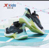 特步（XTEP）【中国航天】童鞋42度韧弹男童大童跑鞋 黑/新金属银 37码 实拍图