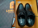 老人头（LAORENTOU）皮鞋男士商务正装鞋男隐形内增高小码压花男皮鞋 521306619 黑 37 实拍图