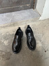 柯盾（KEDUN）皮鞋男秋季真皮透气商务英伦休闲男鞋一脚蹬乐福鞋软底男士豆豆鞋 黑色 （四季款） 40 实拍图