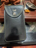 真皮男士手机腰包穿腰带手机挂包大屏多功能耐磨耐用牛皮手机包男 双层黑色 实拍图
