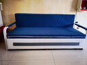 耀沉【24小时发货】折叠沙发床两用小户型客厅双人多功能沙发床可储物 蓝色绒布（大空间储物款） 宽1.8米长1.93米 6cm海绵2cm乳胶 实拍图