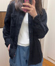 无印良品 MUJI 男式 棉水洗牛津 立领衬衫 纯棉全棉 ACA40C2S 黑色 M 170/92A 实拍图