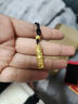 中国黄金（CHINA GOLD）足金神龙盘柱吊坠男女款黄金本命年生肖龙项链送新年生日礼物 神龙盘柱+福字珠【黑绳】约1.6g 实拍图