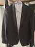 花花公子西服男休闲西装男士西服套装外套伴郎新郎商务休闲正装衣服三件套 一扣黑色西服+西裤+马甲+衬衫 L 实拍图