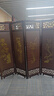 成爵 实木中式仿古屏风折叠可移动酒店茶楼隔断客厅隔断玄关风水遮挡 平顶折叠款 印梅兰竹菊 实拍图