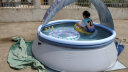 南极人2.4米大型充气游泳池带棚 儿童家用成人小孩宝宝圆形户外遮阳水池 实拍图