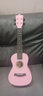 维卡斯（WEIKASI）尤克里里初学者23寸乌克丽丽单板ukulele女生桃花心木入门乐器 23英寸樱花粉+全套配件 实拍图