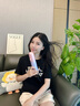 初先大风力无叶小功率吹风机家用学生宿舍负离子800W电风机护发电吹风筒吹头发不伤发便携式迷你旅行用 渐变紫：高颜值+三档调节+边吹边梳持久定型 实拍图