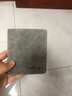 迪嘉乐 复古男士短款钱包薄款磨砂软皮韩版青年休闲多卡位皮夹学生钱夹 灰色竖款 实拍图